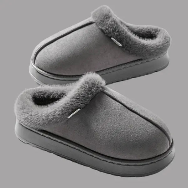 Women’s Winter Slippers Non-Slip Indoor House Shoes Plush Fleece Lined Warm Cotton Slippers with Soft Sole for Home