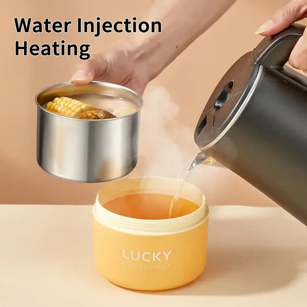 WORTHBUY Portable Sealed Thermal Lunch Box For Kids Stackable Microwave 304 Stainless Steel Bento Box Insulated Food