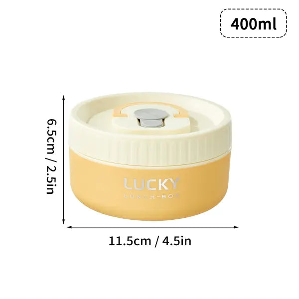 WORTHBUY Portable Sealed Thermal Lunch Box For Kids Stackable Microwave 304 Stainless Steel Bento Box Insulated Food