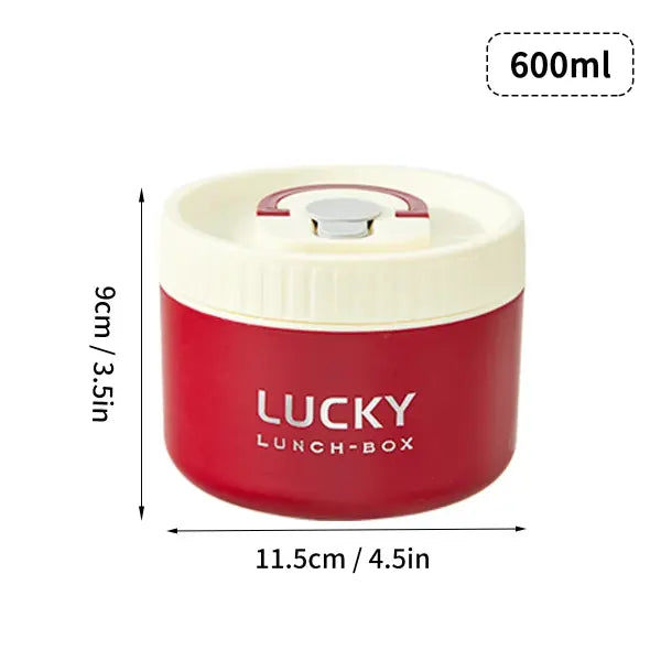 WORTHBUY Portable Sealed Thermal Lunch Box For Kids Stackable Microwave 304 Stainless Steel Bento Box Insulated Food