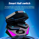 Wireless Bluetooth Headset LED Display Gamer Earbuds with Mic Wireless Headphones Noise Cancelling Bluetooth Earphones