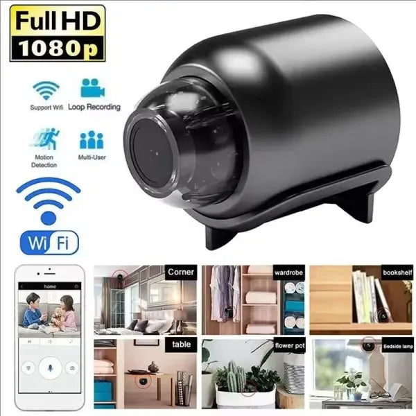 X5 Mini Camera 1080P HD Wifi Wireless Night Vision Motion Detection Video Camera Home Security Camcorder Audio Video