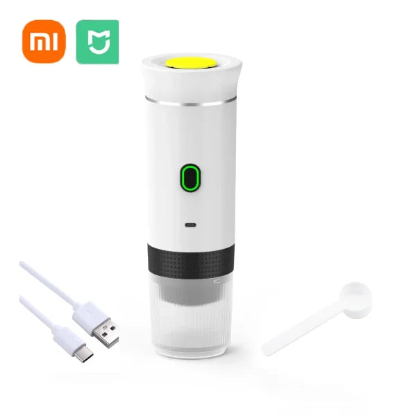 Xiaomi MIJIA Wireless Portable Espresso Coffee Maker – 3-in-1 Capsule & Powder Machine for Car, Home & Camping - Himpall