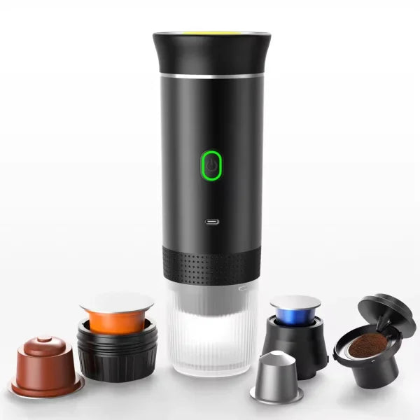 Xiaomi MIJIA Wireless Portable Espresso Coffee Maker – 3-in-1 Capsule & Powder Machine for Car, Home & Camping - Himpall