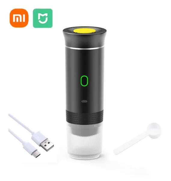 Xiaomi MIJIA Wireless Portable Espresso Coffee Maker – 3-in-1 Capsule & Powder Machine for Car, Home & Camping - Himpall