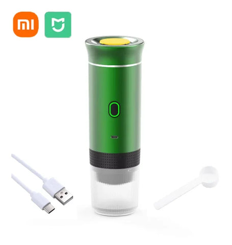 Xiaomi MIJIA Wireless Portable Espresso Coffee Maker – 3-in-1 Capsule & Powder Machine for Car, Home & Camping - Himpall