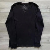 Y2K Affliction Style Long Sleeve T-Shirt - Gothic Graphic Oversized Streetwear for Men & Women