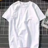 Y2K Black Affliction Retro T-Shirt - Harajuku Gothic Skull & Holy Writ Print Short Sleeve Tee - white / XL