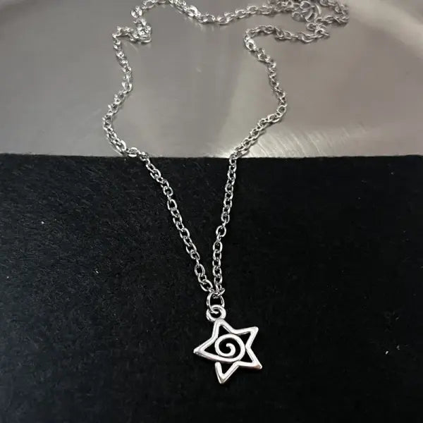 Y2K Flail Fire Heart Teeth Pendant Necklace for Women Men Charm Necklace Grunge Punk Fashion Jewelry - 4