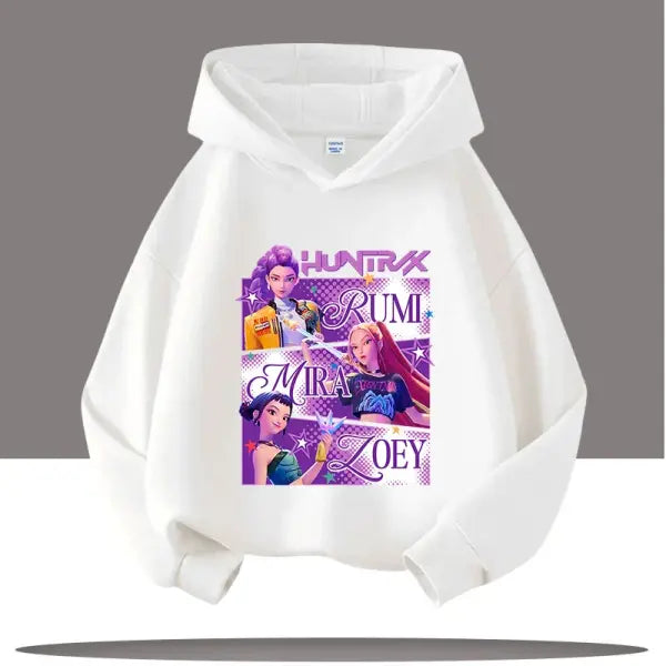 Y2K K-Pop Demon Hunters Hoodie – Teen Girls & Boys Autumn Casual Long Sleeve Hoody - 11 / 140