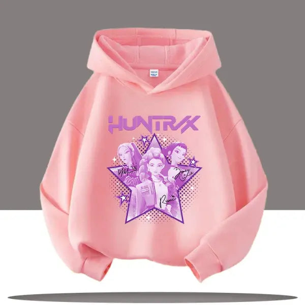 Y2K K-Pop Demon Hunters Hoodie – Teen Girls & Boys Autumn Casual Long Sleeve Hoody - 19 / 140