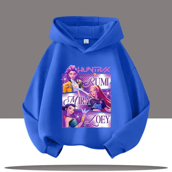 Y2K K-Pop Demon Hunters Hoodie – Teen Girls & Boys Autumn Casual Long Sleeve Hoody - 16 / 110