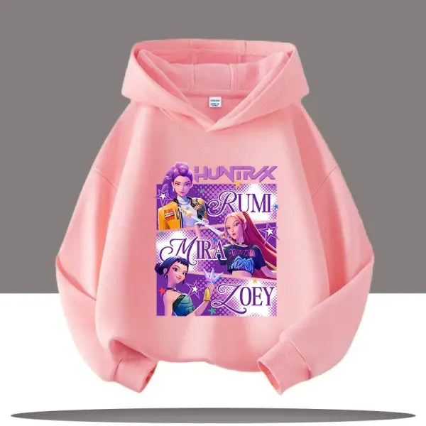 Y2K K-Pop Demon Hunters Hoodie – Teen Girls & Boys Autumn Casual Long Sleeve Hoody - 13 / 100