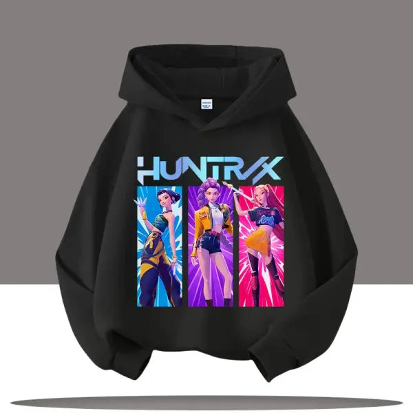Y2K K-Pop Demon Hunters Hoodie – Teen Girls & Boys Autumn Casual Long Sleeve Hoody - 2 / 130