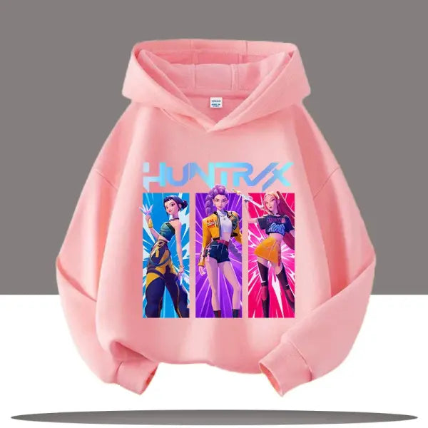 Y2K K-Pop Demon Hunters Hoodie – Teen Girls & Boys Autumn Casual Long Sleeve Hoody - 3 / 100