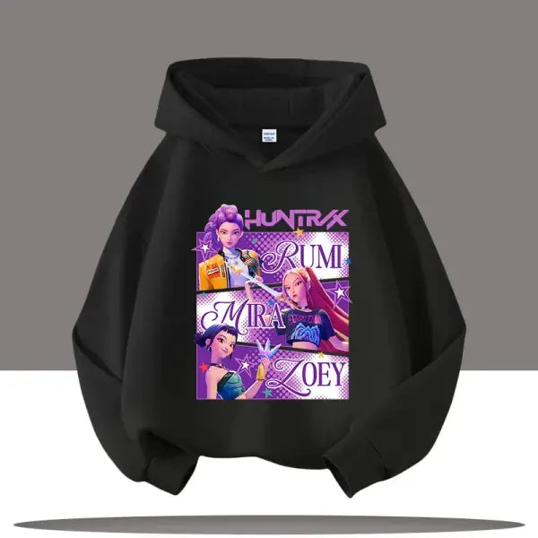 Y2K K-Pop Demon Hunters Hoodie – Teen Girls & Boys Autumn Casual Long Sleeve Hoody - 12 / 110