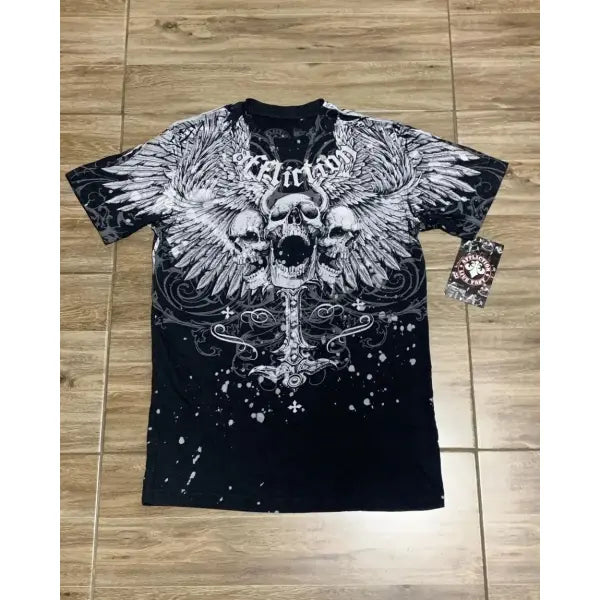 Y2K Retro Punk Hip Hop Printed T-shirt Oversized Type Fashion Top - DTKET39X3HE8 / L
