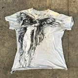 Y2K Retro Punk Hip Hop Printed T-shirt Oversized Type Fashion Top - DTKET39X3FG9 / 4XL