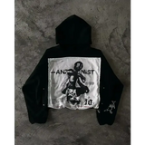 Women’s Y2K Skull Embroidered Zip Hoodie – Harajuku Gothic Slim Fit Graphic Hooded Jacket - 3 / M