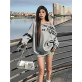 Women’s Y2K Oversized Long Sleeve T-Shirt - Sexy Print Streetwear Top & Korean Fashion Tee