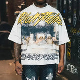 Y2K Vintage Clothing Retro Classic Graphic Printed Loose Short Sleeve Harajuku Gothic Casual Oversized Cotton T Shirt