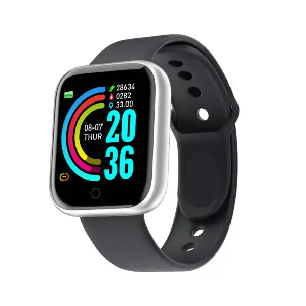 Y68 Smart Watch Men Women Heart Rate Oxygen Blood Pressure Monitoring Multi-Function Sleep Monitoring Smartwatch