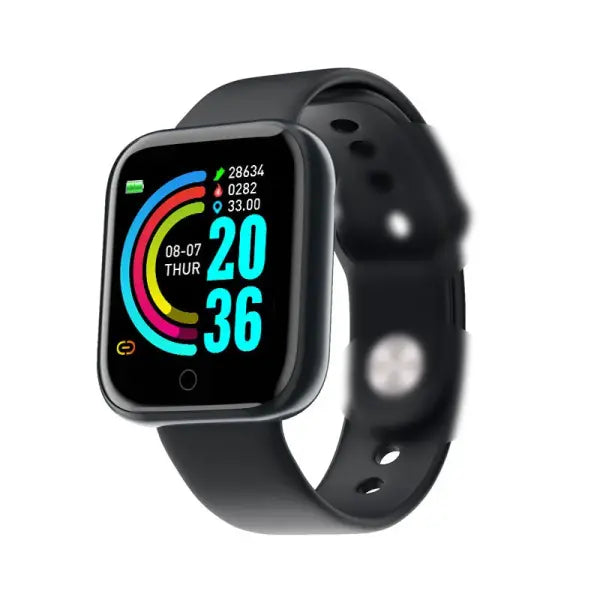 Y68 Smart Watch Men Women Heart Rate Oxygen Blood Pressure Monitoring Multi-Function Sleep Monitoring Smartwatch