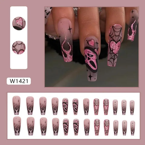 YADORNOS 24-Piece Acrylic False Nail Tips for Women’s Fashion and Beauty