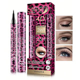 YANQINA Liquid Eyeliner Pencil 4D Waterproof Mascara Set Cosmetics Eye Liner Thick Curling Mascara Eyebrow Pencil Eyes