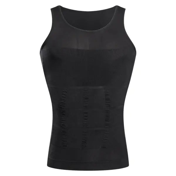 YBFDO Men Body Shaper Slimming Compression Vest Undershirt Seamless Waist Trainer Tank Top Belly Control Weight Loss