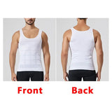 YBFDO Men Body Shaper Slimming Compression Vest Undershirt Seamless Waist Trainer Tank Top Belly Control Weight Loss