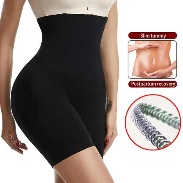 YBFDO Women’s High Waist Flat Angle Shaper Pants Postpartum Buttocks Lifting Body Shaping Pants Slim Shorts Waist