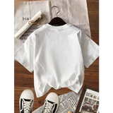 Yellow flowers market cotton t-shirt with a loose fit