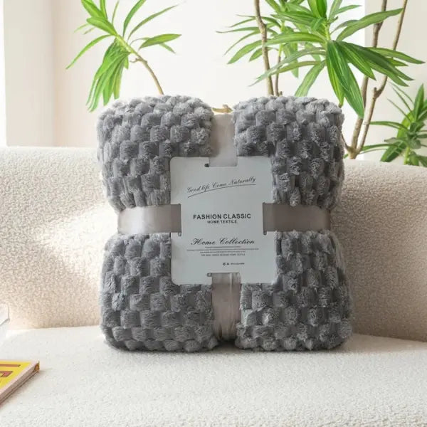 Yellow Plaid Solid Blanket Soft Warm Fluffy Throw Blanket Sofa Cover Milk Velvet Bedspread Bed for Adults Kids Pet Home