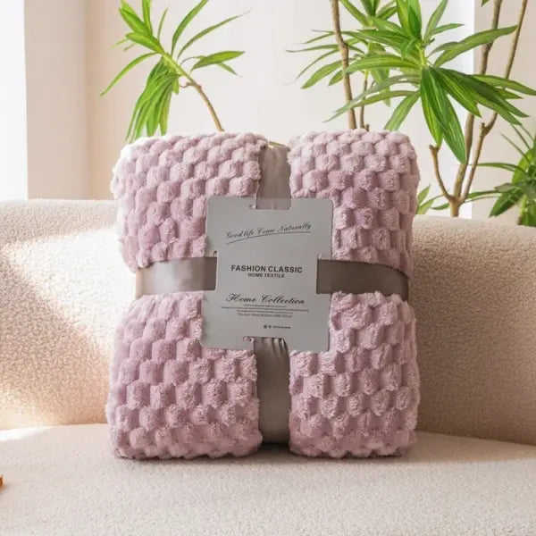 Yellow Plaid Solid Blanket Soft Warm Fluffy Throw Blanket Sofa Cover Milk Velvet Bedspread Bed for Adults Kids Pet Home