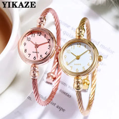 YIKAZE Women Bracelet Retro Gold Bangle Quartz Watch - Himpall