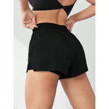 Yoga Anti-Exposure Shorts Faux Two-Piece Style Running Fitness Pants