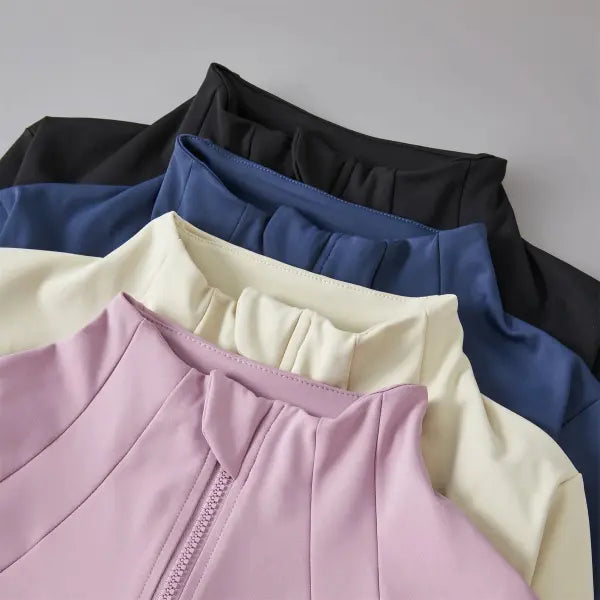 Quick Dry Women Workout Tops Sweatshirt Sports Jackets Activewear