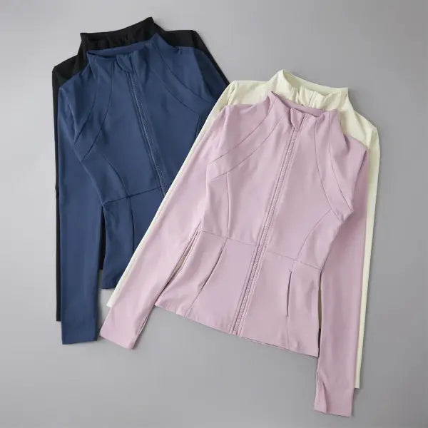 Quick Dry Women Workout Tops Sweatshirt Sports Jackets Activewear
