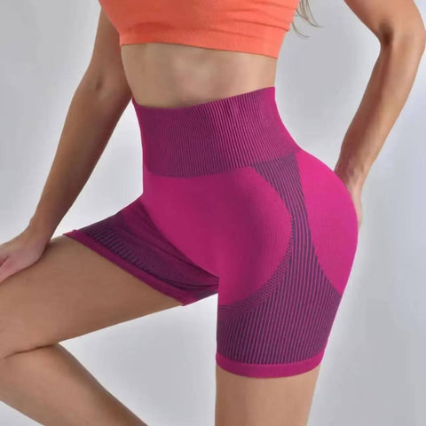 Yoga Shorts with Breathable Fabric & Tummy Control - Sleek Design