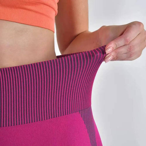 Yoga Shorts with Breathable Fabric & Tummy Control - Sleek Design