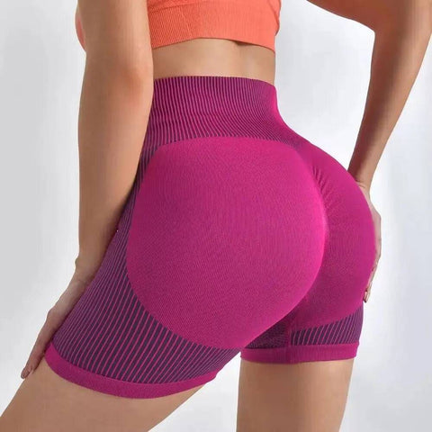 Yoga Shorts with Breathable Fabric & Tummy Control - Sleek Design