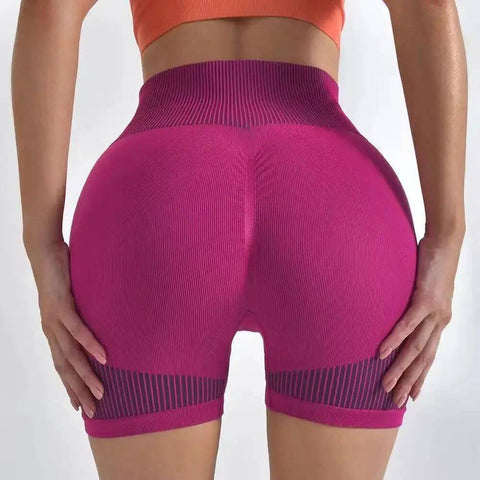 Yoga Shorts with Breathable Fabric & Tummy Control - Sleek Design