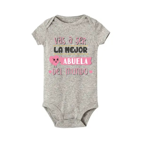 Best Grandmother Ever Baby Jumpsuit Unisex 0-1Y Pullover Collar - TR803382-SRPGY / 12 MONTH