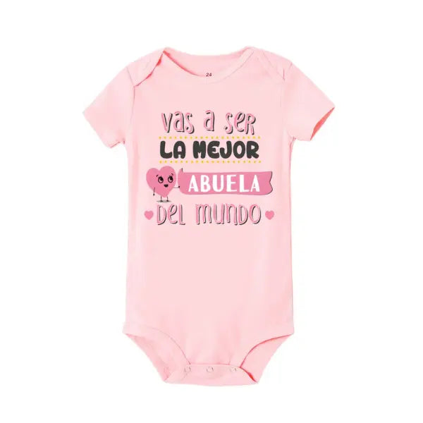 Best Grandmother Ever Baby Jumpsuit Unisex 0-1Y Pullover Collar - TR803382-SRPPK / 12 MONTH