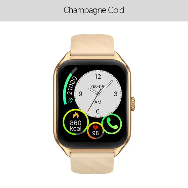 Zeblaze GTS 4 AMOLED Screen Smart Watch 1.94 Inch Health Tracking - Champagne Gold