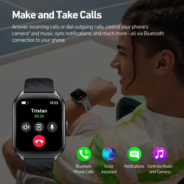 Zeblaze GTS 4 AMOLED Screen Smart Watch 1.94 Inch Health Tracking