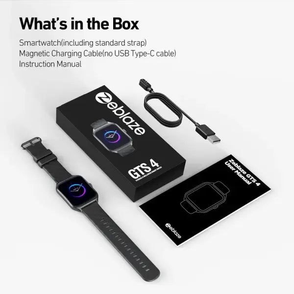 Zeblaze GTS 4 AMOLED Screen Smart Watch 1.94 Inch Health Tracking