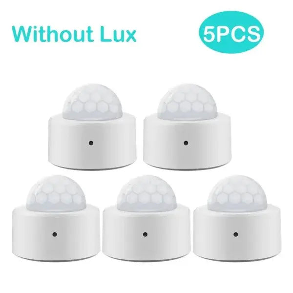 Zigbee Motion Detector for Advanced Smart Home Security - Without Lux 5pcs