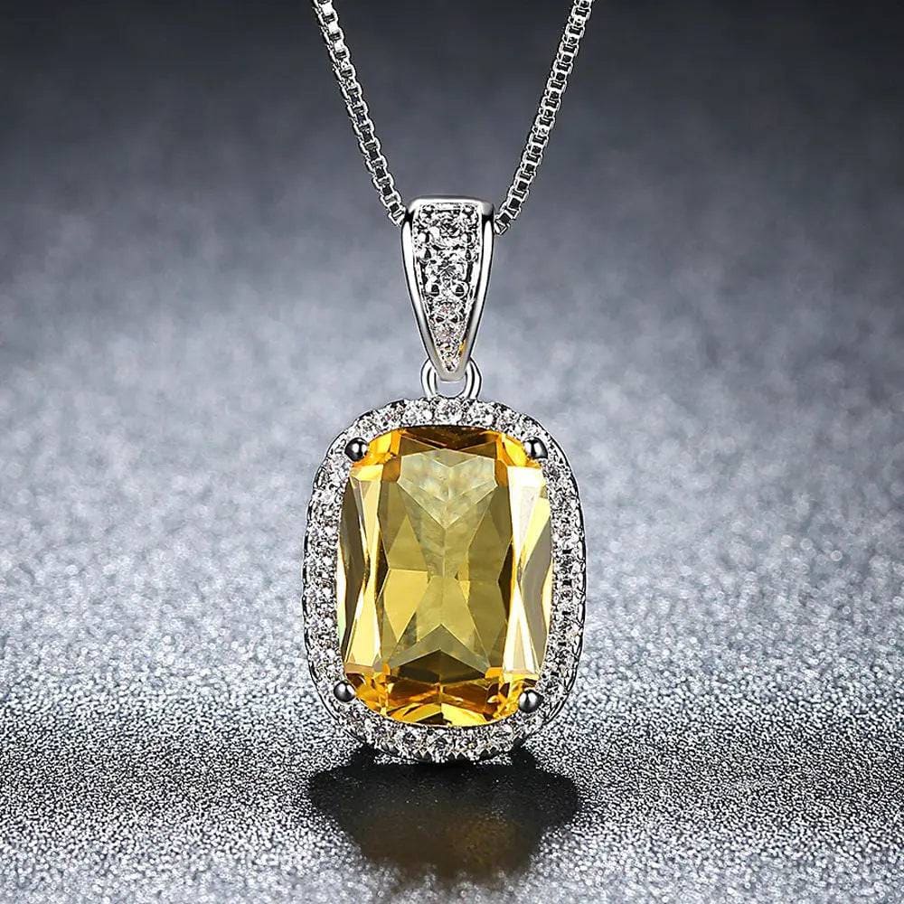 Zircon necklace - Champagne